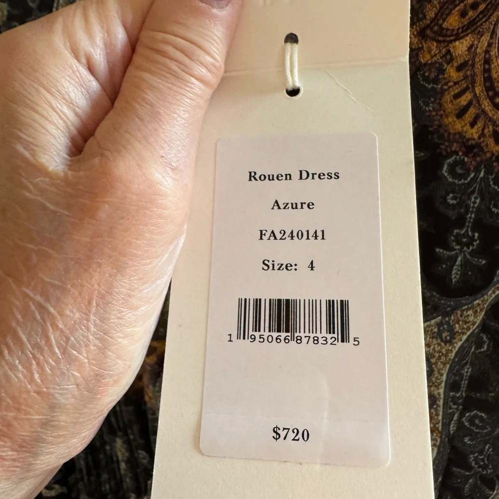 Ulla Johnson Paisley Long Sleeve Dress - Picture 5 of 15